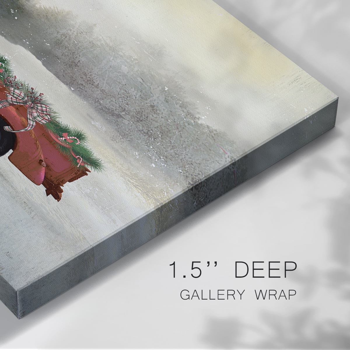 Red Barn Winter- Gallery Wrapped Canvas