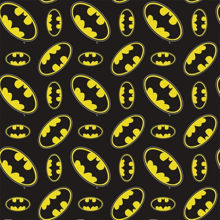 DC Comics Cotton Flannel 42" Batman Directional Fabric, by the yard