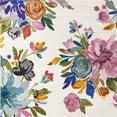 thumbnail image 1 of Unique Loom Blossom Bright Colors Area Rug 10' x 10' Square Ivory/Pink, 1 of 1