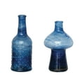 thumbnail image 2 of Creative Co-Op Blown Glass Vases, Blue, Set of 3, 2 of 2