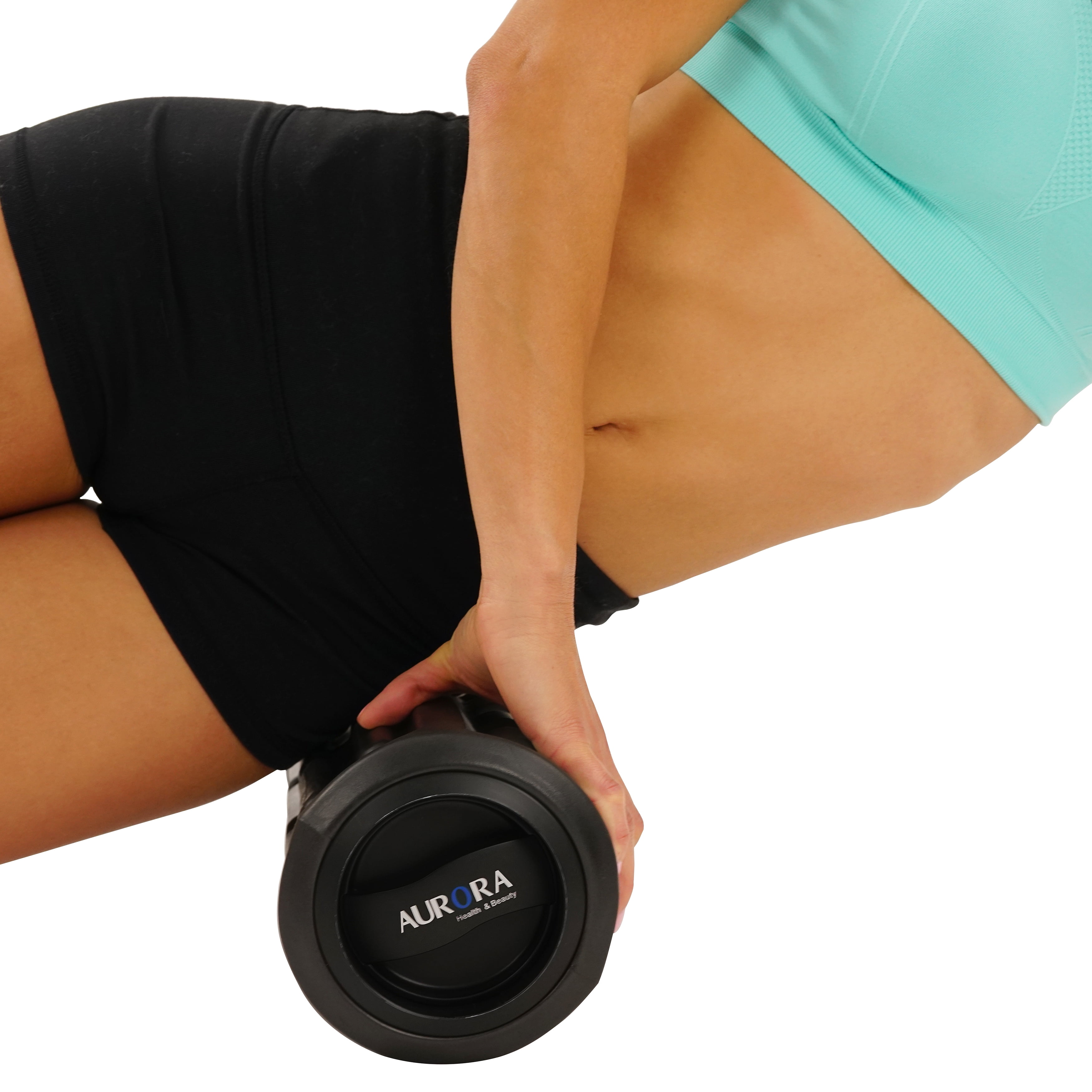 Aurora Black Vibrating Roller Massager
