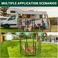 thumbnail image 5 of BouPower 8-Panel Dog Playpen with Gate, 40" Tall Pet Exercise Pen for Medium Dogs, Outdoor Yard, RV & Camping Fence, Heavy Duty Metal Puppy Pen with Fixed Stake, No Dig, Portable & Secure, 5 of 7