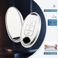 thumbnail image 3 of for Nissan Key Fob Cover with Keychain, Soft TPU Key Case Protection Fit for Altima Rogue Sentra Pathfinder Frontier Maxima Titan Murano Kicks Juke Versa Armada GTR 370Z Leaf, 3 of 5