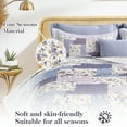 thumbnail image 4 of Tritard 3 Piece Purple King Quilt Set Comforters Bedspreads Patchwork Coverlets All Season,96"x106", 4 of 9