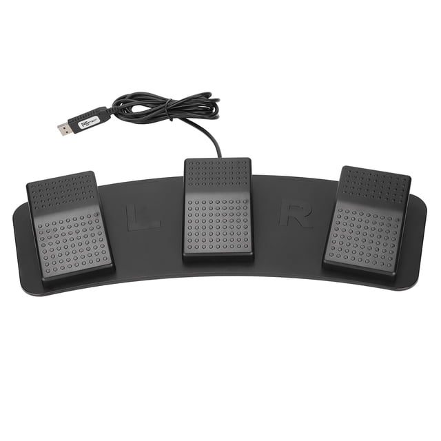 Pedal de interruptor de pie triple, interruptor de pie triple USB Pedal de interruptor de pie triple USB Pedal de pie triple USB diseñado para profesionales