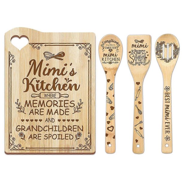 Bamboo Cutting Board Mother'S Day Gift for Cutting Board,Cooking Board(Mimi)