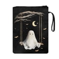 thumbnail image 2 of HELLHERO Bible Case Bag Protector Wrap Bag Polyester Fabric Decorative Design Books Sleeve with Lightweight for Office for Book Organzier Holder Phantom, 2 of 8