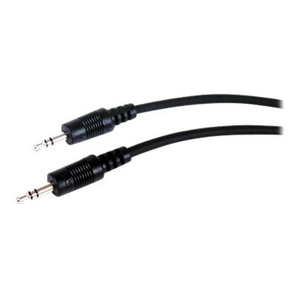 Comprehensive Standard - Câble Audio - Mini-Téléphone Stéréo 3,5 mm Mâle à Mini-Téléphone Stéréo 3,5 mm Mâle - 50 ft - Blindé - Noir