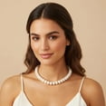 thumbnail image 4 of Leaf Resin Chunky Beaded Necklace for Women, Simple Modern Style Necklace Jewelry Accessory, 4 of 7