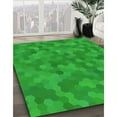 thumbnail image 2 of Ahgly Company Indoor Round Patterned Lime Green Area Rugs, 8' Round, 2 of 6