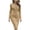 Khaki, variant on Ruimatai Women's V-Neck Bodycon Dress Long Sleeve Mini Solid Casual Party Wear Elegant Comfortable Stretchy