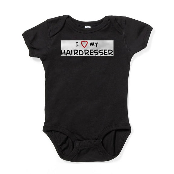 CafePress - I Love Hairdresser - Cute Infant Bodysuit Baby Romper - Size Newborn - 24 Months