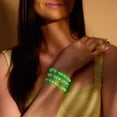 thumbnail image 4 of Saffron | .925 Sterling Silver | Firefly Glass Bracelet, 4 of 14