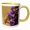 Yellow/White, variant on 3drose, Usa, Colorado, Jefferson County. Honey Bee on Salvia Blossoms., 11oz Two-tone Yellow Mug