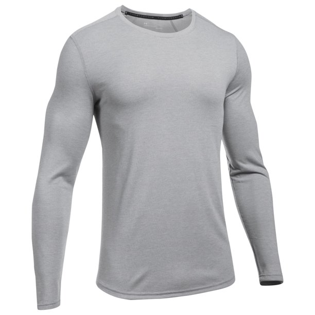 Under Armour Threadborne - Camiseta básica para hombre, color gris, extragrande Under Armour Camiseta básica