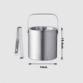 thumbnail image 3 of Ice Bucket, Double Stainless Steel Ice Bucket, Suitable for Parties and Bars., 3 of 6