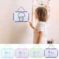thumbnail image 3 of Musbetu Hanging Rope Magnetic Whiteboard Set with PVC Frame Smooth Writing Surface Magnetic Dry Erase Board with Pen 2 Buckles, 3 of 7