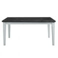 thumbnail image 3 of Acme Lanton Dining Table in Marble & Antique White Finish Indoor, 3 of 12
