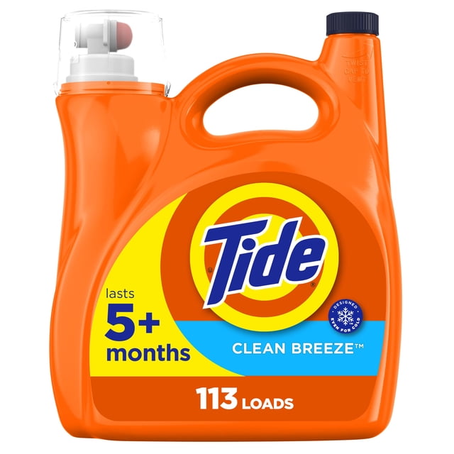 Detergente para ropa Tide Liquid Clean Breeze Scent 4.4 L 113 cargas
