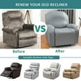 thumbnail image 6 of Leather PU Recliner Sofa Cover Sets Reclining Couch Split Stretch Slipcover Inclined Sofa Covers1/2/3 Seater Sectional, 6 of 7