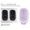 thumbnail image 2 of OFFCURVE for Honda Key fob Cover, Soft TPU Car Key Case Protector Compatible with 2022 2023 Honda Accord Civic HR-V CR-V Pilot Odyssey smart Remote Key,Purple Sliver,1PC, 2 of 6