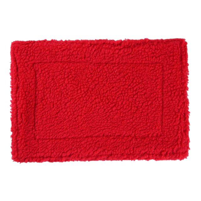 Cojín de hámster de peluche para mascotas, manta cálida de ardilla, cojines para cama de conejillo de indias (rojo)