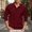 Red, variant on Mens Polo Shirts Long Sleeve Button Tees Shirt Lightweight Grey Men's Tops