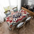 thumbnail image 3 of Christmas Snowflake Texture Round Tablecloth Waterproof Wedding Decor Table Cover Christmas Party Decorative Tablecloth, 3 of 6
