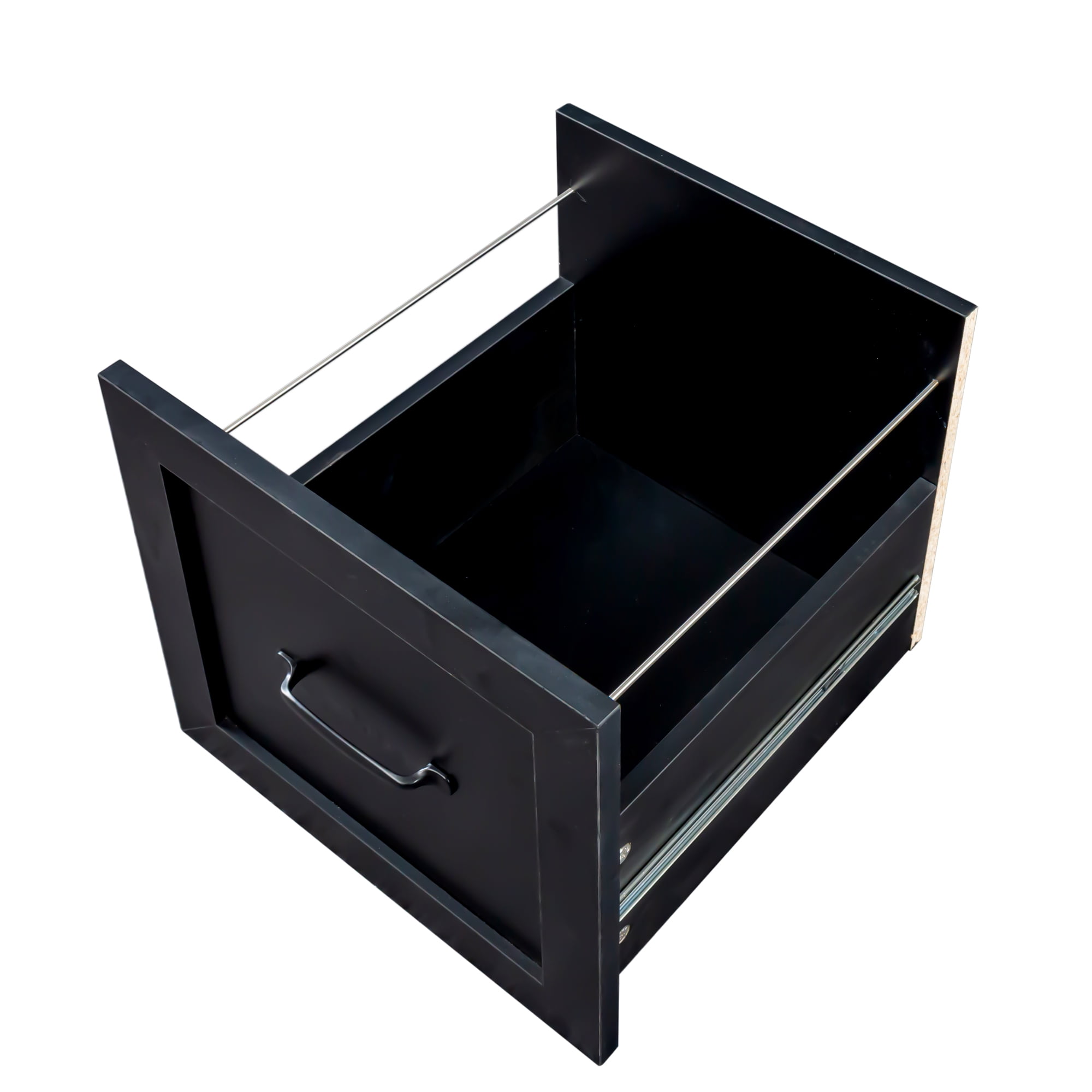 Euroco Home Office Computer Desk with Hutch, Antiqued Black finish