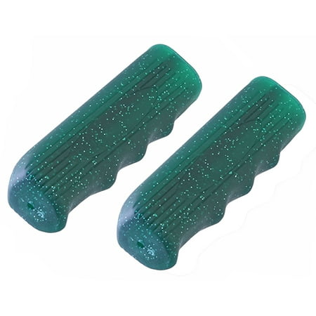 BICYCLE BIKE CUSTOM GRIPS KRATON RUBBER SPARKLE GREEN. Bike part, Bicycle part, bike accessory, bicycle