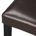 thumbnail image 2 of ZENSTYLE 4PCS Dining Parson Chair Simple Style Restaurant Brown Leather Backrest, 2 of 9