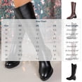 thumbnail image 4 of Knee High Boots Women Thick Sole Chunky Heel Comfortable Boots with Almond Toe Side Zipper for Party Wedding Daily Outfits Winter Women's Shoes, 4 of 10