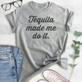 thumbnail image 2 of Tequila Made Me Do It T-shirt, Unisex Women's Men's Shirt, Tequila Shirt, Liquor Shirt, Alcohol Shirt, Heather Gray, Small, 2 of 6