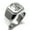Silver, variant on Stainless Steel Harbinger Grim Reaper Engraved Square Flat Top Biker Style Polished Ring