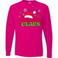 thumbnail image 3 of Inktastic Grandma Claus with Christmas Santa Hat and Snowflakes Long Sleeve T-Shirt, 3 of 5