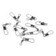 thumbnail image 5 of 10pcs Swivels Aleación de Cobre Sedal para Cebo Suave Cebo Duro Gancho Plomado Lentejuelas Varios Tamaños 4, 5 of 8