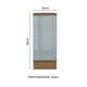 thumbnail image 2 of Gabinete Bajo Cocina Madesa Lux 35cm con Encimera MG, 2 of 5