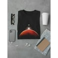 thumbnail image 3 of Planet Mars And Moon T-Shirt Men -Image by Shutterstock, Male Small, 3 of 4