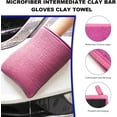 thumbnail image 6 of Clay Mitt, Scratch-Free Microfiber Clay Bar Alternative Mitt Car Detailing Glove, Car Cleaning & Polishing Tool Clay Eraser Mitt for Paint Glass Wheels, Car Accessories (Purple), 6 of 7