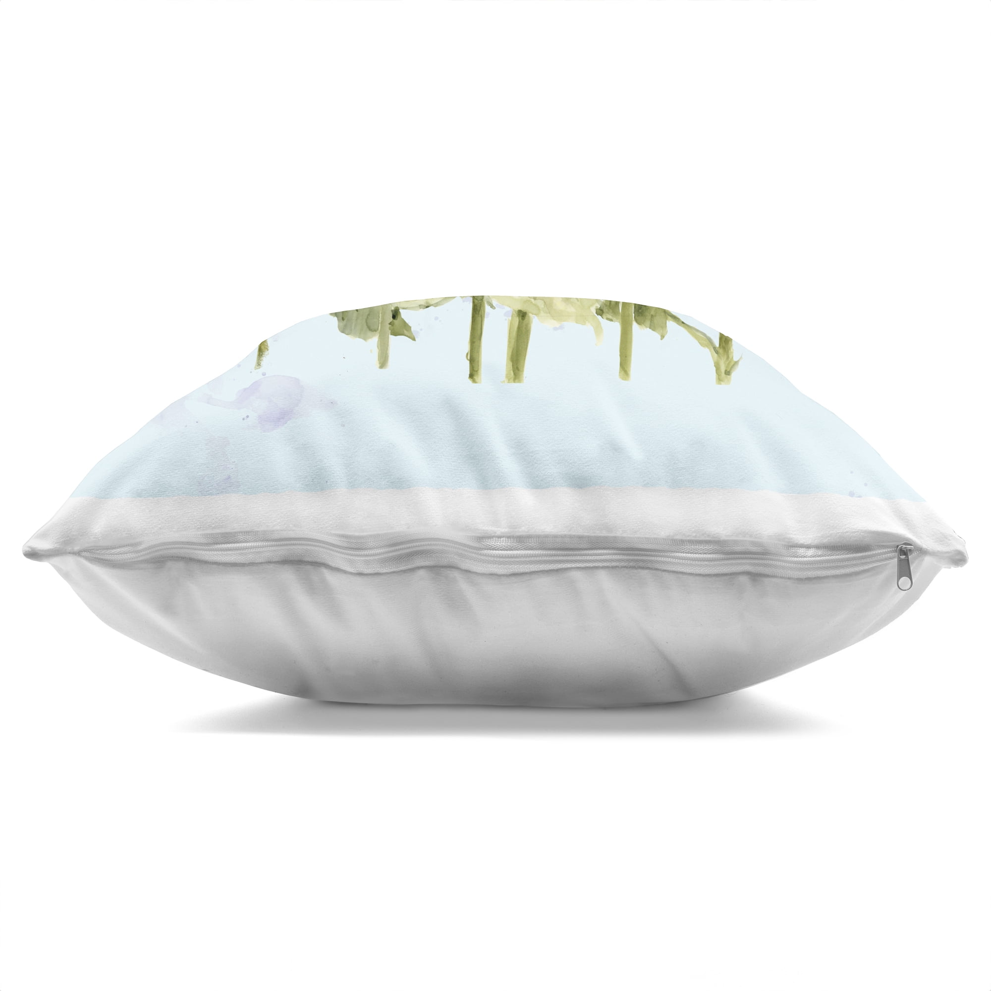 Stupell Industries Sunflowers & Bee on Blue Decorative Printed Throw Pillow, design by Susan Winget, 18 x 7 x 18