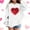 White, variant on Girls Red Valentine's Day Hoodie with 3D Hearts Oversized Cute Graphic Sweatshirt for Kids,Size 11-12 T