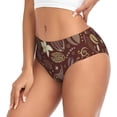 thumbnail image 2 of Balery Coffee and Flowers Ropa Interior de Algodón para Mujer con Dibujo – Braguitas Cómodas y Elásticas, Estilo Clásico-4X-Large, 2 of 6