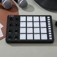 thumbnail image 3 of Beat Keyboard Machine Black ABS 16 Rgb Pads 8 Knobs for Music Making, 3 of 7