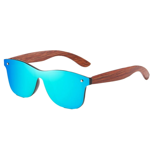 Transemion Lentille Miroir Rétro de Mode pour Femmes Options Protection Ajustement Confortable Monture Légère Bleu 1 Ensemble