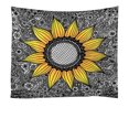 thumbnail image 1 of Tapicería de pared con diseño de girasoles, microtela, 180 x 180 cm, estética para habitaciones, 1 of 3