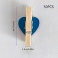 thumbnail image 5 of YIEMEEN 50PCS MultiFunctional Colorful Cute Small Clips Simple Mini Photo Clip Wooden Clips Small Love Heart Pegs Clothespin, 5 of 18