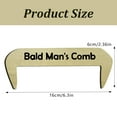 thumbnail image 4 of Bald Man Comb Funny Wooden Hairbrush Unique Novelty Present for Hairless Men Joke Comb for Bald Head Smooth Glide, 4 of 9