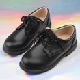 thumbnail image 2 of Zapatos para niños Zapatos negros elegantes para estudiantes de coro Zapatos para niños para presentaciones Zapatos de cuero para niños medianos y grandes Zapatos de etiqueta para espectáculos, 2 of 6
