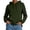 Army Green, variant on Women's Long Sleeve Hoodies Side Split Basic Hooded Sweatshirt Teen Fall Fleece Lined Casual Fashion Pullover Top S-XXL