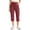 Red, variant on Guluxicc Womens Cropped Pants with Pockets Elastic Waist Drawstring Straight Leg Capris for Summer Casual Outfits